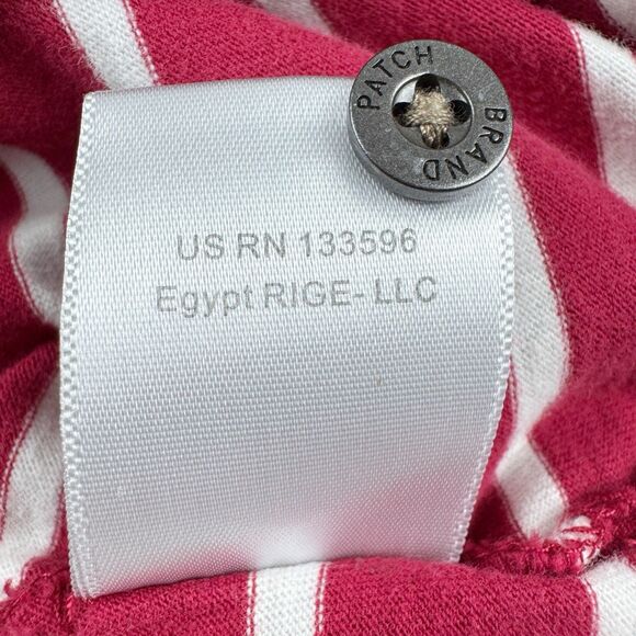 Pumpkin Patch Henley Hoodie Boys Size 3 Red White Striped Hooded T-Shirt Rock - Picture 12 of 12